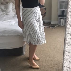 Club Monaco high low stripe skirt